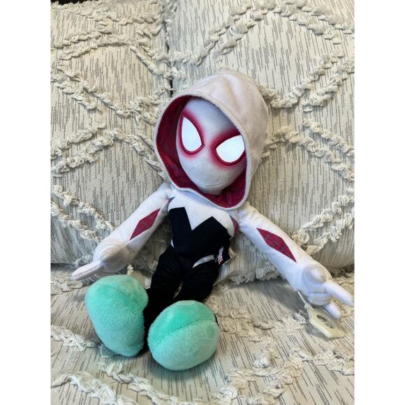 Spider Gwen 14” Plush with Lights and Sounds Marvel City Swinging Ghost Spider - Picture 3 of 7